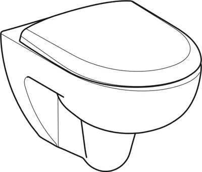 Produktbild von Geberit Renova Set WWC-Tiefspüler Rimfr. teilgeschl., mit WC-Sitz Quick Release, 1 Stk.