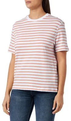 Zdjęcie produktu dla T-shirt w paski; motyw liści jesiennych