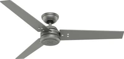 Zdjęcie produktu dla Wentylator sufitowy z wyłącznikiem ściennym Protos srebrny matowy 132 cm