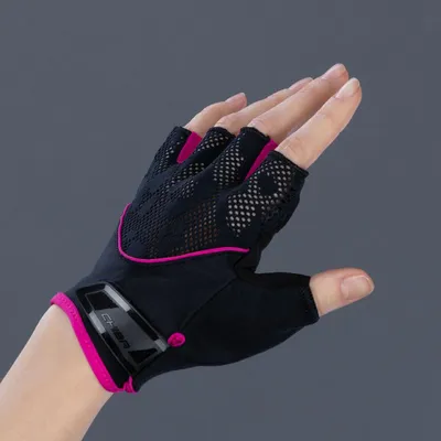 Produktbild von CHIBA Lady Gel - Damen Radhandschuhe XS schwarz/pink mit Gelpolsterung