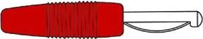 Image de Connecteur homologue 4 mm avec vis / rouge (Von 20)
