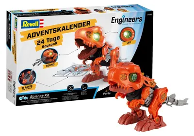 Produktbild von Engineers Adventskalender Electric T Rex Dino mit LED-Augen Sound
