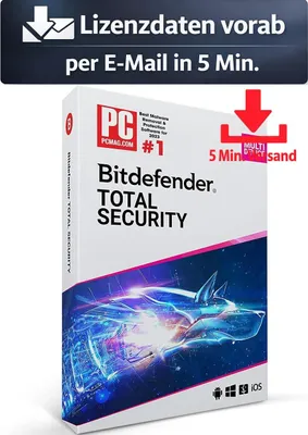 Produktbild von Bitdefender Total Security (3 Device - 2 Jahre) EU ESD Antivirus Sicherheit 5 Min. Versand als Download per Mail