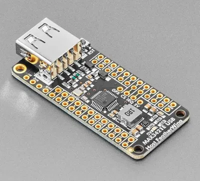 Produktbild von Adafruit USB Host FeatherWing, MAX3421E, unterstützt TinyUSB, 1A Booster, SPI & IRQ, 5V