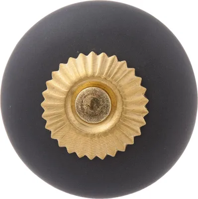 Produktbild von Clayre & Eef Türknauf Ø 4 cm Grau Keramik