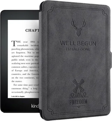Image de Étui à thème intelligent pour Kindle Paperwhite 1/2/3 (Gris)