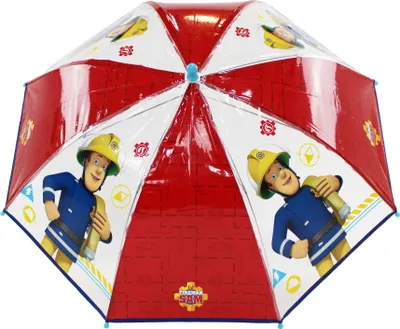 Produktbild von Vadobag Kinder-Regenschirm transparent mit Motiv Fireman Sam Rainy Days