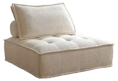 Produktbild von Zitzak – Zitzaksessel – Loungesessel – Sofa – Einzelsessel – Polsterung aus Memory-Schaum – Bezug aus beiger Baumwollmischung