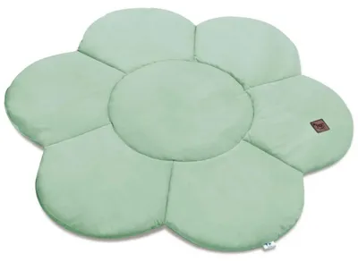 Produktbild von PEPI Kinderspielmatte BLUME aus Samt, 100 × 100 cm, gepolstert