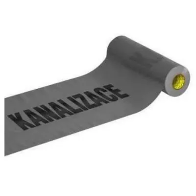 Produktbild von Kanalisationswarnfolie, 300 mm / 70 µm, 100 m, grau