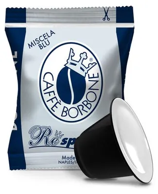 Produktbild von Caffè Borbone Blue blend, Kaffeekapsel, Kaffee, Nespresso, 1 Tassen, 5 g, 50 Stück(e)