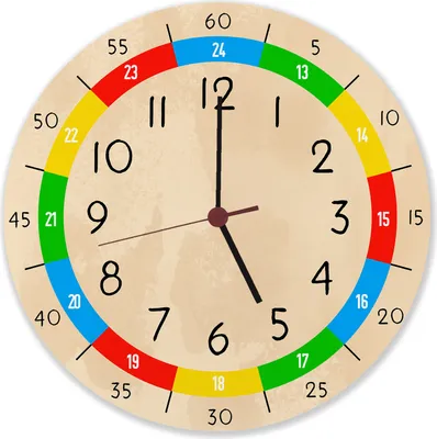 Produktbild von Lernuhr für Kinder Wanduhr aus Alu