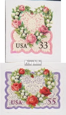 Produktbild von Briefmarken USA 1999 Mi 3072-3073 (kompl.Ausg.) postfrisch Grußmarken