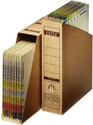 Produktbild von Leitz Stehsammler 60830000 DIN A4 max. 77mm Pappe natronbraun