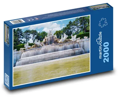 Produktbild von martinpuzzle - Puzzle 2000 Teile - Wien - Neptunbrunnen