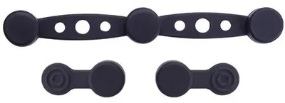 Image de Clips magnétiques en silicone pour friteuse à air chaud, résistants à la chaleur, noirs, lot de 4