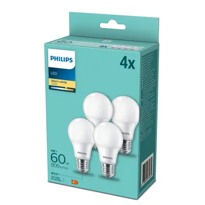 Obrázok produktu pre Philips 8718699774639, 8 W, 60 W, E27, 806 lm, 15000 h, Teplá biela