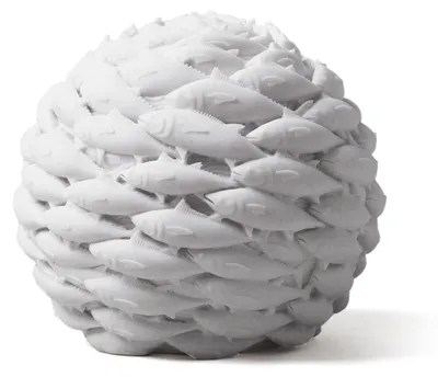 Produktbild von Omgoods – Fisch-Skulptur für die Wohnraumgestaltung, 21 cm