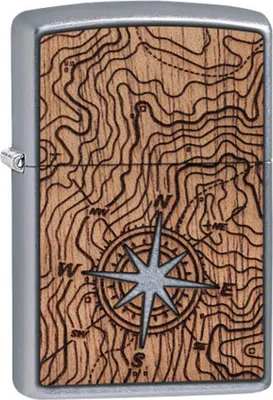 Obrázek produktu pro Zapalovače Zippo 49055 Woodchuck Compass Man Silver Metal