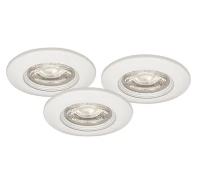 Produktbild von 3er Set Malmbergs MD-99 LED Einbau Spots – Weiß – Dimmbar – IP44 – Ultra Flach 22mm – 60mm