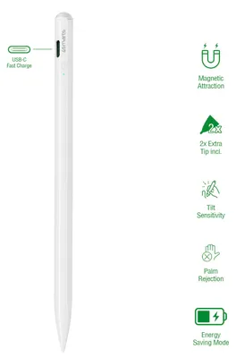 Obrázok produktu pre 4smarts 540565, Tablet, Apple, Biela, iPad Mini 6th Gen. (2021)/A2568iPad Air 4th Gen. (2020)/A2316,A2072,A2324,A2325iPad 10.9 10th Gen...., Kapacitné, Hliník