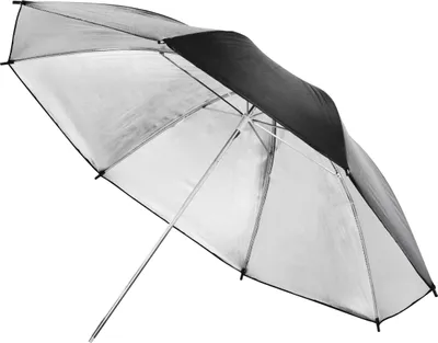 Produktbild von Walimex Reflexschirm schwarz/ silberfarben Ø 84 cm für kontrastreiches Licht