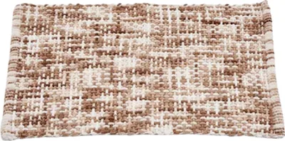 Produktbild von BERILO | Badezimmerteppich - Badezimmermatte - 50 x 80 cm - beige - rechteckig - Duschvorleger - mit Baumwollenzusatz