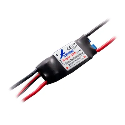 Produktbild von Hobbywing Eagle 20A Brushed Regler 2-3s, 1A BEC