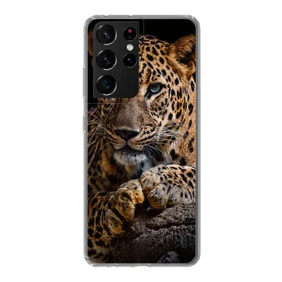 Produktbild von MuchoWow® Handyhülle Schutzhülle Hülle für Samsung Galaxy S21 Ultra Wildtiere - Panther - Porträt - Schwarz - Tiere Silikon Softcase Handy Hülle - Mobiltelefon