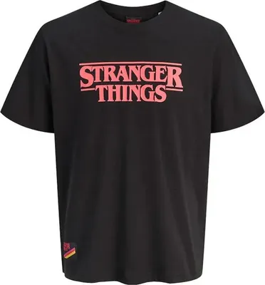 Obrázek produktu pro Jack & Jones Stranger Things Styd Tričko s krátkým rukávem Black L Pánské Black L