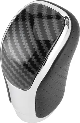 Immagine prodotto di Pomello del cambio in , leva del cambio ergonomica, adatto a Crown/Alphard/Vellfire 2015-2019, stile fibra di carbonio traforata nera