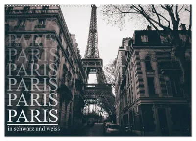 Produktbild von Paris - in schwarz und weiss (Wandkalender 2027 DIN A2 quer), CALVENDO Monatskalender