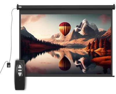 Produktbild von Beamer-Leinwand, Projektionsleinwand, 100 Zoll, 4:3, 203x152 cm, Schwarz