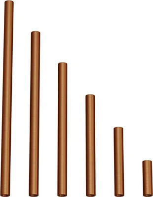 Image de Creative-Cables Rallonge métallique de 10 cm de long – (Cuivre satiné, diamètre extérieur 13 mm, diamètre intérieur 9 mm) – Pour suspensions ou lampes de table – Avec filetage M10x2