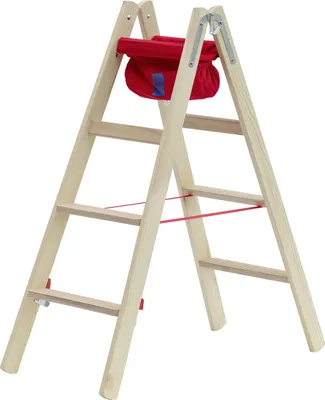 Produktbild von Holz-Stufenstehleiter 2x4 Stufen Hymer 7149908