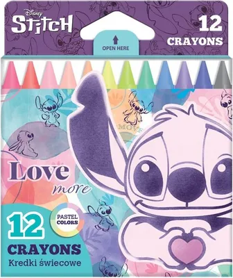 Produktbild von Kredki świecowe pastel Stitch pastel 12 kolorów
