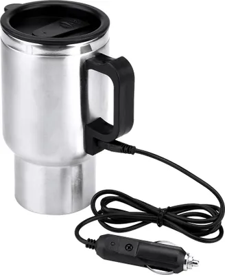 Produktbild von 12V 450 ml Elektrischer Edelstahl-Reisebecher für das Auto zum Erwärmen von Kaffee und Tee