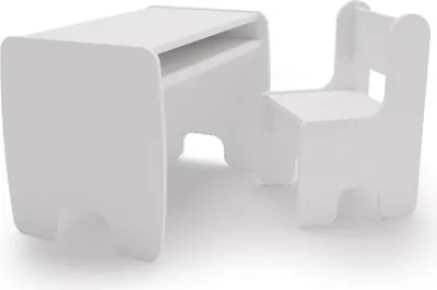 Image de Ensemble table + chaise enfant - blanc