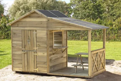 Produktbild von Kinderspielhaus 3 Taverne - Abmessung: 240 x 121 cm
