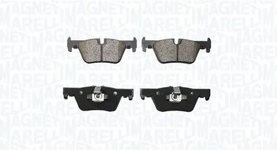 Produktbild von MAGNETI MARELLI Bremsbeläge Satz Hinten Bremsklötze für BMW 1 Schrägheck (F20) 363916060911