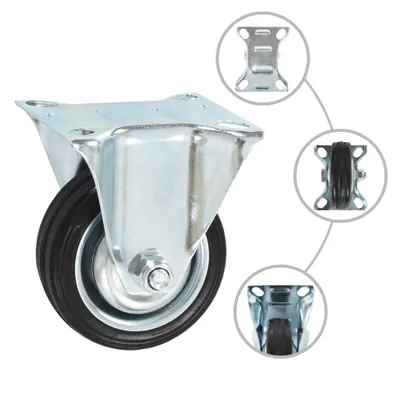 Image de vidaXL Roulettes fixes 4 pcs. 75 mm