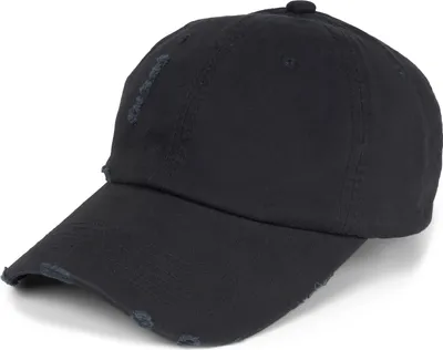 Produktbild von styleBREAKER Uni Baseball Cap Destroyed Look mit Rissen, 6 Panel Cap Einfarbig, Basecap Schnalle verstellbar 04023092