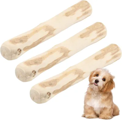 Produktbild von Holz Kauspielzeug 3 Stücke, 14 cm, für kleine und mittlere Hunde, Hundespielzeug