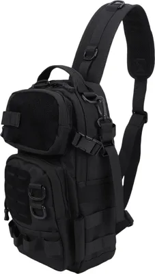 Obrázek produktu pro Muži hrudník ramenní taška venkovní rybaření nylonové dešti odolné 20L velké kapacity Multi Pocket Hiking Camping Cestování Essential černá 20L