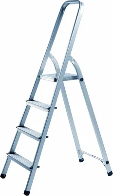 Produktbild von Alco Haushaltsleiter Aluminium 4-stufig 148cm silber