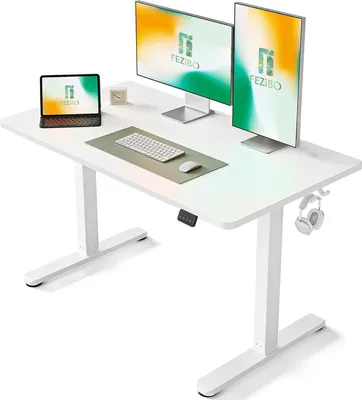 Obrázok produktu pre Elektrický stojaci stôl FEZIBO 120x60 cm s pamäťovým ovládaním a technológiou proti kolízii