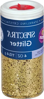 Productafbeelding van Glitter Kristallen - Sprankelende Decoratie - Creatief Knutselen - Fijne Textuur - 4oz Pot - Goud