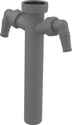 Produktbild von Alcadrain Verstellrohr mit einer Überwurfmutter 6/4" und zwei Geräteanschlüssen DN40 ECO