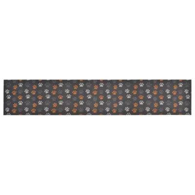 Zdjęcie produktu dla vidaXL Dywanik kuchenny zmywalne łapy 60x300 cm aksamitny