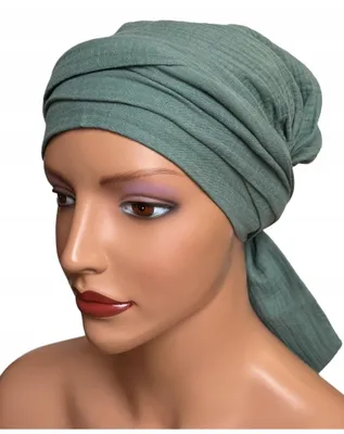 Produktbild von Eva Design Lara Damen Turban Musselin einfarbig